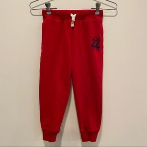 The Children’s Place Boys Size 5/6 Jogger Sweatpants, Red